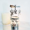 kingnero Carousel Candle Rotary Candle Holder Spinning Candleholder Metal Tea