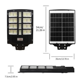 YQL Solar Street Light Outdoor 4000W Flood Light Parking lot Light Waterproof Dusk to Dawn Large Big Bright Commercial Solar Powered lamp motio Sensor Outside White for Yard Patio Backyard Garden