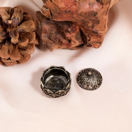 HJZHII 2Pcs Mini Lotus Incense Burner, Small Brass Flower Incense Holder Vintage Incense Cone Burner for Bedroom Kitchen Teahouse Office Home Decor Yoga Spa Mediation