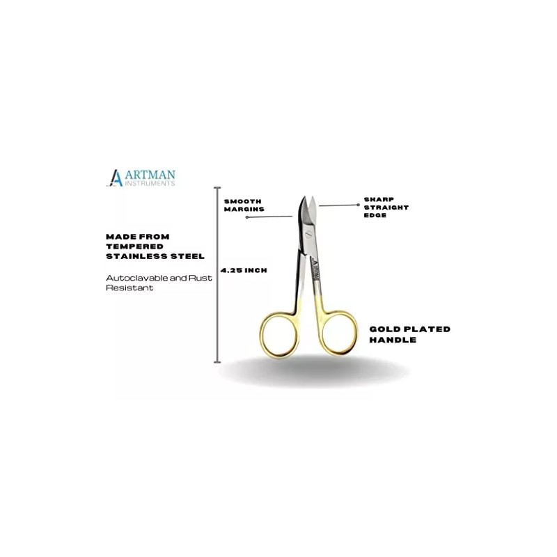 Artman Instruments Tijeras Para Cortar Collares Dentales De 4,25 Cm,