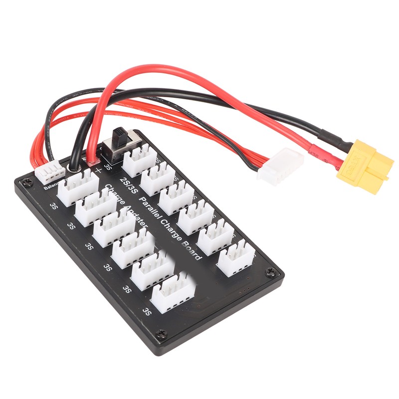 7.4V LiPo Parallel Charging Board 3Pin 4mm Banana Plug 2S