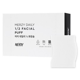 Partner_Reference Merge Daily 1/2 cotton pad, 1 pack of 120 / 머지 데일리 1/2 화장솜 1개 120개입