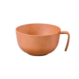 Soup Bowl with Handle, Natural, 4.7 x 5.7 x 2.9 inches (12 x 14.6 x 7.3 cm)