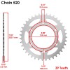 Caltric Red O-Ring Drive Chain & Sprocket Kit for Ducati