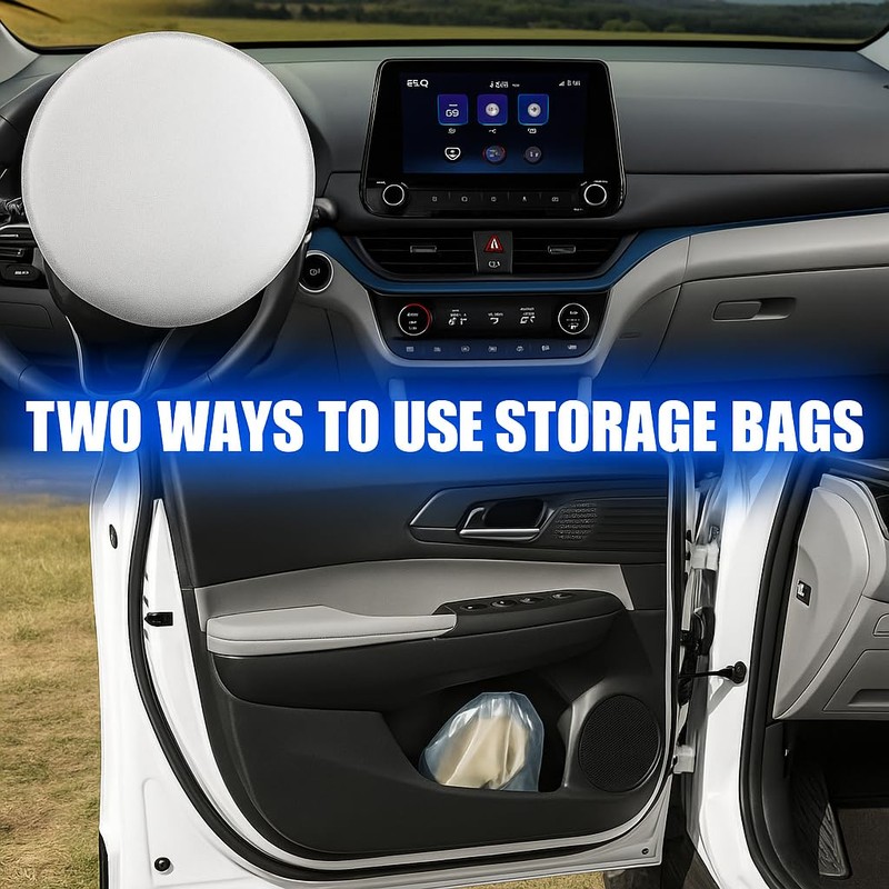 Foldable Sun Shade WODSTA Full Coverage Windshield Sunshade Compatible with