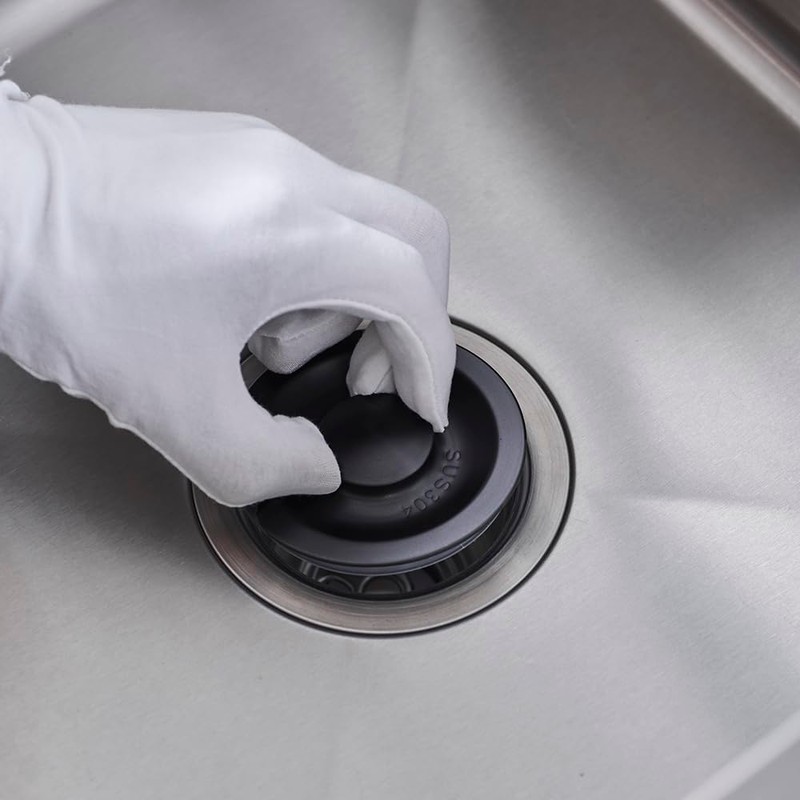 Kitchen Sink Drain Basket Strainer Filter/Stopper with Handle, Anti-Clog Kitchen