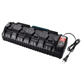 Taingwei N18 Battery Charger, 4-Ports Simultaneous Rapid Charger for Milwaukee M18 18v Li-Ion Battery and Tools 48-11-1850 48-11-1840 48-11-1815 48-11-1828 Charger