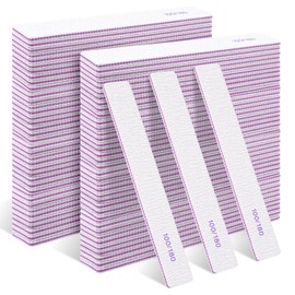 150 Pcs Nail Files 100/180 Grit Double Sides Professional Reusable Emery Board Nail Files for Acrylic Manicure Tools Suit for Home Salon
