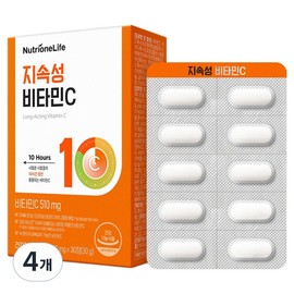 Nutrione Sustained Vitamin C 30g, 4, 30 tablets / 뉴트리원 지속성 비타민C 30g, 4개, 30정