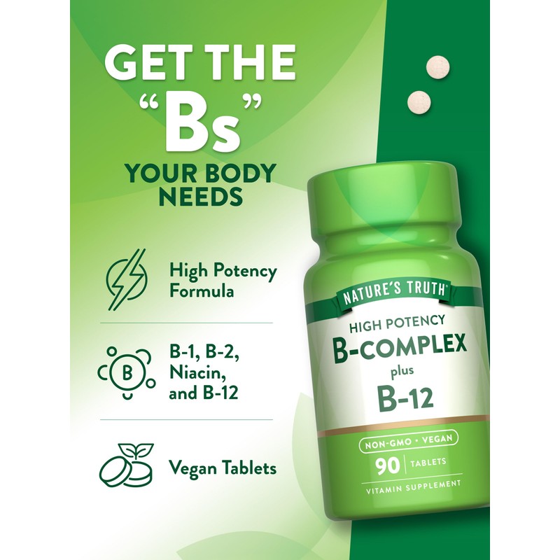 Nature's Truth Vitamin B Complex for Women & Men |