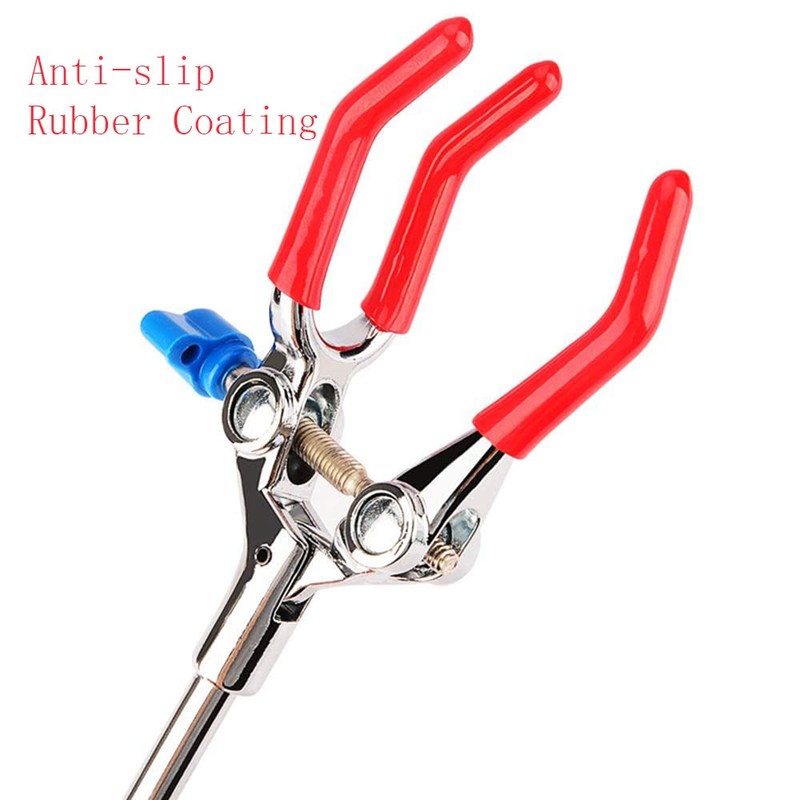 Lab Clamp 3 Prong Finger Style Clip Beaker Clamp with