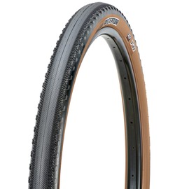 Maxxis Receptor Tire - 650 x 47 Tubeless Folding Black/Dark Tan Dual Exo