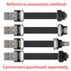 chenyang Micro USB 2.0 Male 90 Degree Down Angled Flat