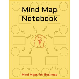 Mind Map Notebook - Mind Maps for Business: Mind Map Templates and Notes Pages for Organising your Concepts and Ideas - Large Format 8.5"x11" Inches