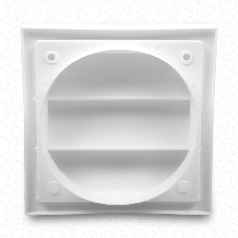 VIOKS Ventilation Grille with Movable Slats Closure Flap Blind End