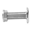 Aramox 3/8inch Universal Thru Hull Fitting Connector Stainless Steel Water