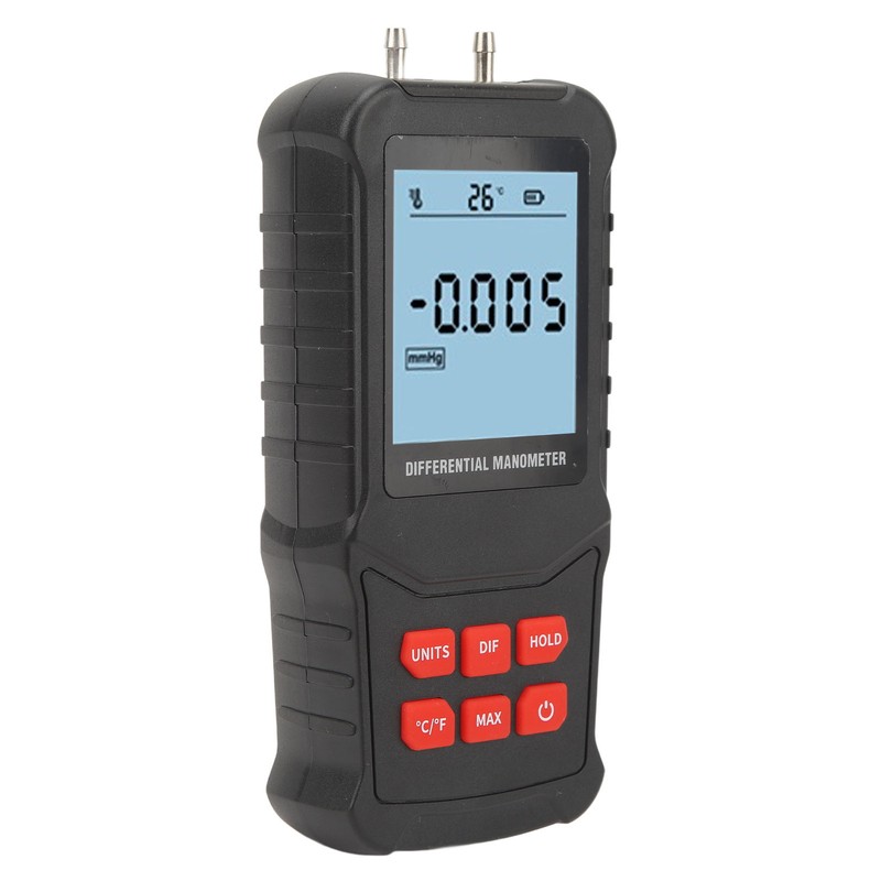 Digital Manometer 20.68Kpa High Accuracy Overload Prompt Auto Shutdown Handheld