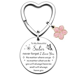 QMVMV Sister Gifts Sister Keyring for Women Girl Birthday Christmas Keyring Gifts for Sister