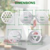 Mudder 9 Pieces Meat Grinder Blades Plate Discs Stainless Steel