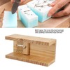 Soap Cutter Superb Polishing Rubber Wood Multipurpose Soap Cutter Slicer
