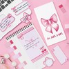 Xqumoi Coquette Pink Bow Sticky Notes Set - I’m Just