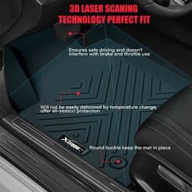 Floor Mats for 2022 2023 2024 2025 Jeep Wagoneer 7 Seats with Trunk Mat All Weather TPE Protection 3 Rows Car Floor Liners Full Set with Cargo Liners for Jeep Wagoneer Accessories