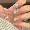 16Pcs Christmas Nail Art Charms Mix Alloy Snowflake Nail Charms