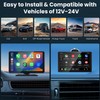 Compatible Wireless Apple CarPlay Android Auto Screen for Car, 2K