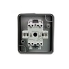Fontana Grey Double Switch 250 V/10 A, AP, IP44
