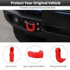 CheroCar 2PCS Front Bumper Tow Hook Cover，Tow Trailer Hitch Protector
