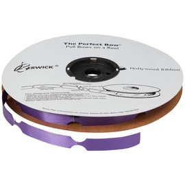 Berwick The Perfect Bow Pull Ribbon, 4" Finished Size with 18 Loops, Purple, 50 Piece