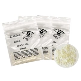 Xumann 300 PCS Orthodontic Elastic Bands, Braces Band for Dentist Braids Braces Teeth Gap (Rabbit 3/16")