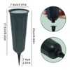 2pcs Cemetery Vase with a Stake and Foam Inserts, Plant