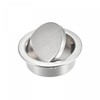 uxcell Finger Flush Pull Handle Outer Dia. 42mm/1.65" Brushed Silver