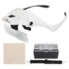 Eyeglasses Magnifier for Reading Embroidery Maintenance Carving LED Lens Magnifying