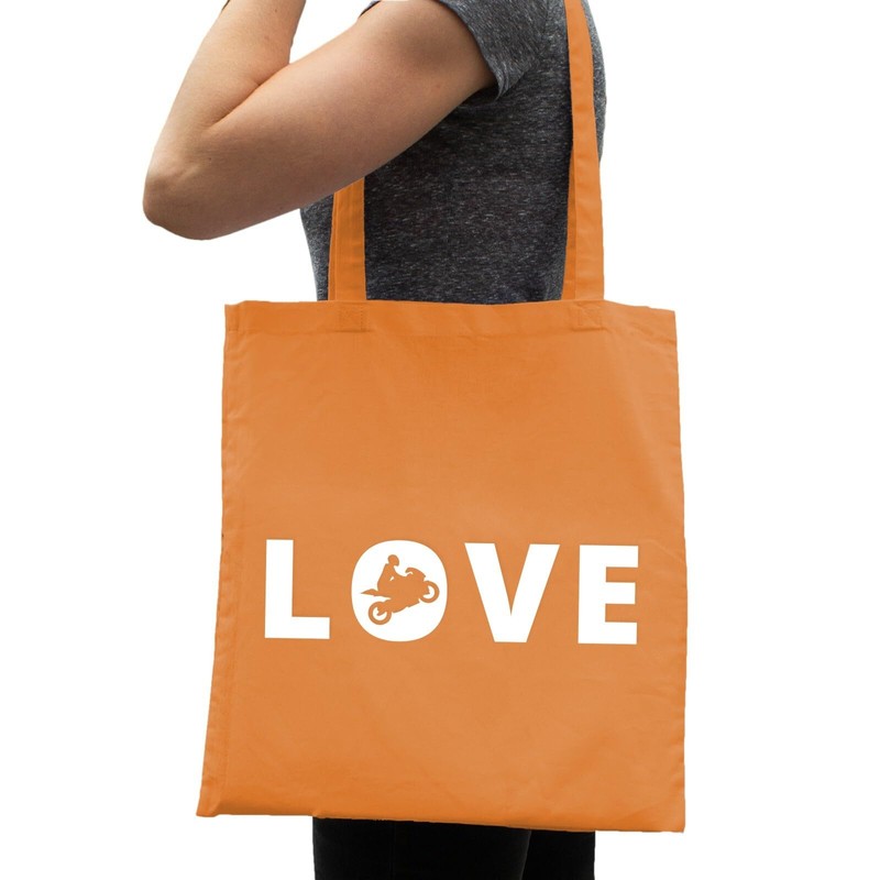 Love Motorcycle Cotton Bag Chopper Wheelie Tuning High Starter Super