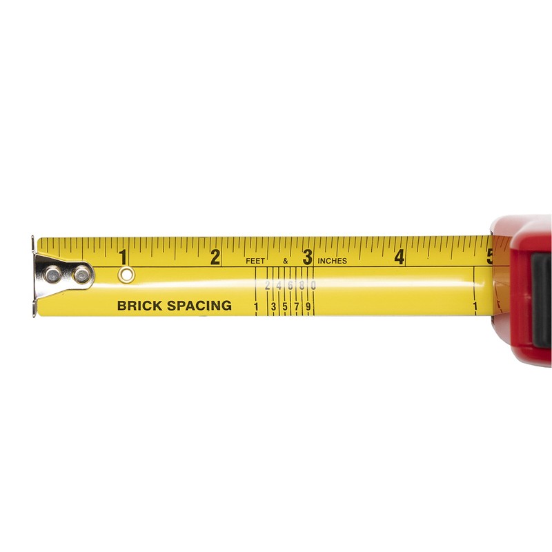 Marshalltown Tape Measure, Brick Spacing Tape Measure, Self Retracting, Soft