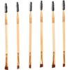 Pinceles de Maquillaje Doble Punta para Cejas y Pestañas Set
