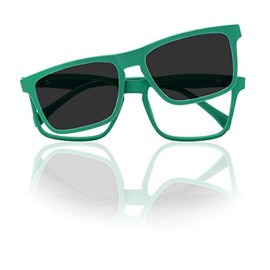 Foreyever Unisex Children's Clip On Sunglasses, Verde, 42, green