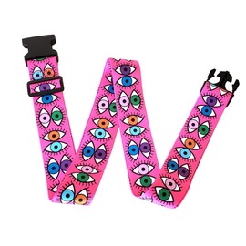 Luggage Strap Suitcase Belt Travel Bag Accessories (Eyes)