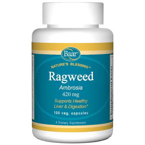 Baar Ragweed Capsules, 420 mg, 100 Vegetarian Capsules
