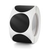Round Stickers Black 38 mm Circle Labels Colour Coding Dot