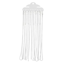 12 Pack Silver Stainless Steel Snake Chain Necklace Bulk, 1.2mm 18 Inch Jewelry Chains with Lobster Clasps, DIY Necklace Making Supplies for Women Men Crafting