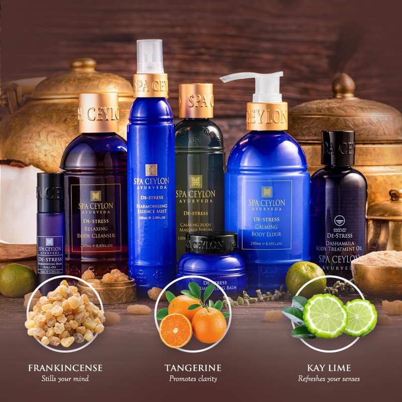 SPA CEYLON DE-Stress Calming Body Massage Serum | Organic and