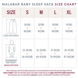 Malabar Baby Organic Cotton Lightweight Wearable Blanket, TOG 0.6 Baby Sleeping Sack for Newborns, Unisex, Miami, Extra Large (36-48M)