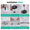6Pcs Quick Release Toilet Seat Fixings, Universal Heavy Duty Toilet