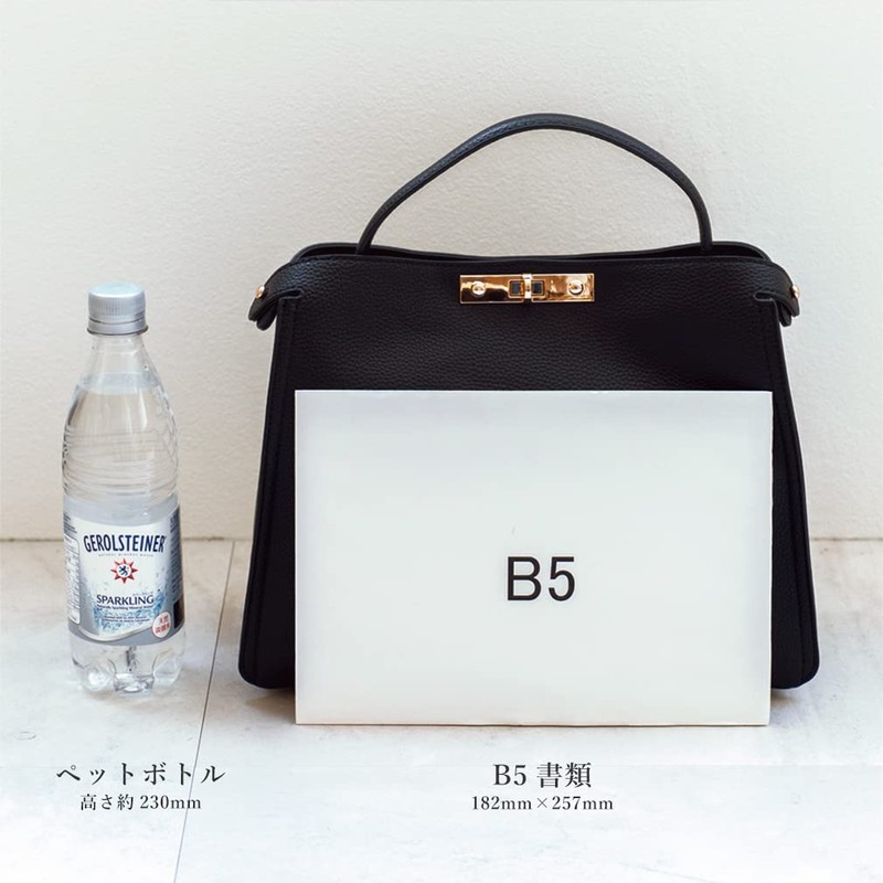 VITAFELICE inb-90028p Women's One-Handle 2-Way Shoulder Bag (M), gray