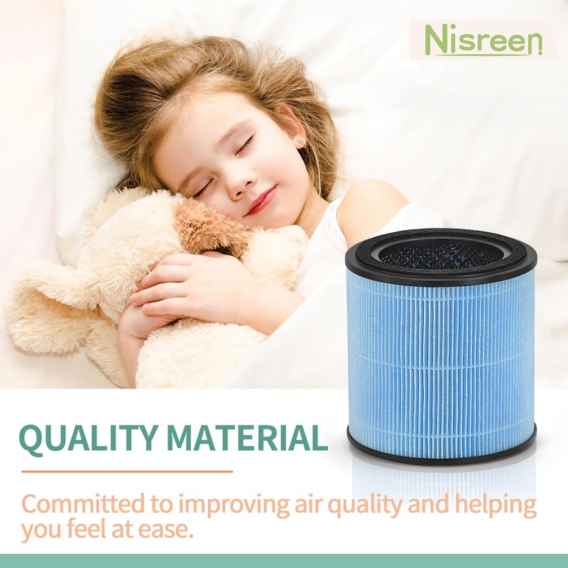 4-Pack AP0601 True HEPA Replacement Filter, Compatible with AP0601/AP0601-RF Air