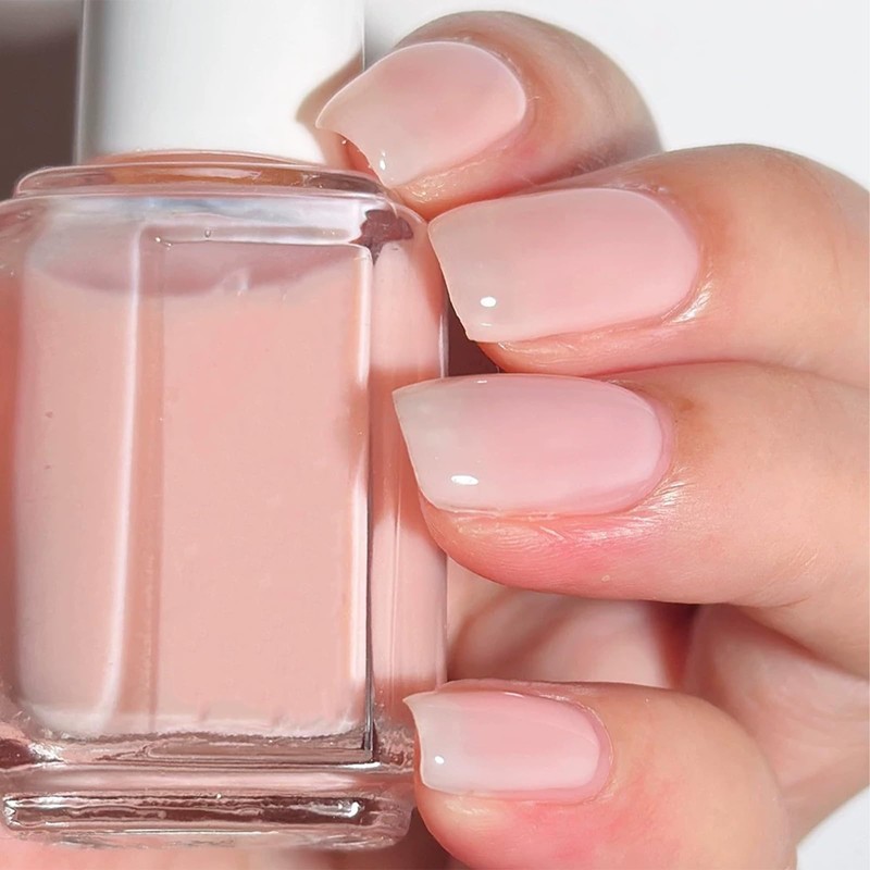 COSMOO Pale Pink Nail Polish Chip Resistant Manicure, Non-Toxic, Vegan,