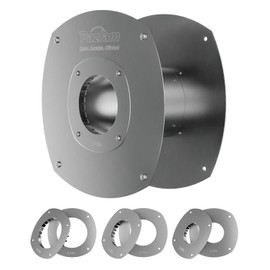 PAZLAM Stainless Steel Vent Wall Thimble for 2.36"–3.15" Gas Water Heater Exhaust Pipe, Retractable Length from 4.7" to 9.1", with Heat Resistant Gasket, 1mm 304 Steel, Laser Welded, Anti-Corrosion